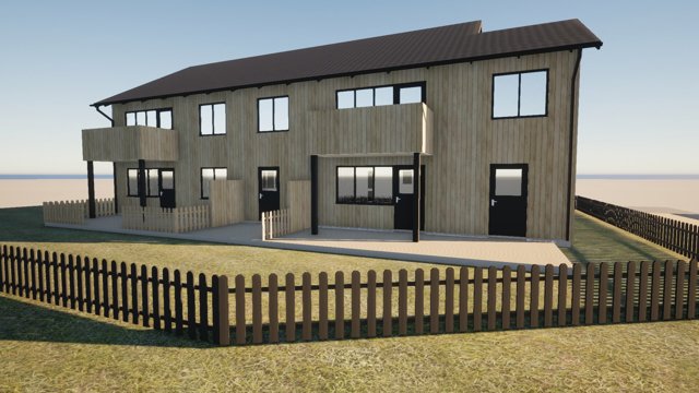 Visionsbild på Kålleredgården efter renovering